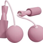 Kimaxhe Jump Rope ，Ropeless Skipping Rope ，Cordless Jump Rope，High Speed Rope Skipping for Narrow Space，Crossfit Exercise Training Indoor Outdoor，Sakura pink or Avocado green