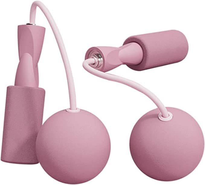 Kimaxhe Jump Rope ,Ropeless Skipping Rope ,Cordless Jump Rope,High Speed Rope Skipping for Narrow Space,Crossfit Exercise Training Indoor Outdoor,Sakura pink or Avocado green