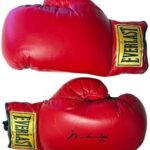 Muhammad Ali signed Everlast Leather Label 14oz Pair Boxing Gloves- Beckett Review/1996 Ali/Prince Of Cards/Darren Prince – Autographed Boxing Gloves