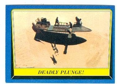Battle of Sarlacc Pitt trading card Star Wars Return of the Jedi 1983 Topps #148 Luke Skywalker Fighting