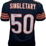 Mike Singletary Signed Custom Blue Football Jersey