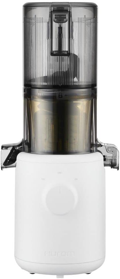Hurom H310A Renewed Personal, Self Feeding Slow Masticating Juicer – White | Easy-Clean, Max Yield, Quiet Motor – Hopper Fits Whole Produce – BPA Free