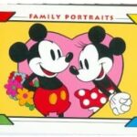Mickey Mouse and Minnie Mouse trading card Disney Family Portraits 1991 Skybox #127 Flowers Love