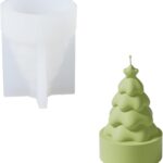 Boowan Nicole Mini Christmas Tree Candle Molds,Candle Making Supplies for Handmade Gift (LZ0598)