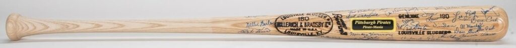 Pittsburgh Pirates Hall Of Fame & Legends Signed Bat 50 Sigs! With Beckett COA – Autographed MLB Bats