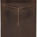 Fossil Men’s Leather Minimalist Magnetic Card Case with Money Clip Front Pocket Wallet for Men
