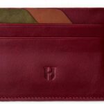 Wallet for Men, Slim Minimalist Card Holder, 6 Card Slots, Main Pocket, Full-Grain Handcrafted Front Pocket Leather, Gift Box – Pouch for Christmas & Birthday, Burgundy (Plus Colors)