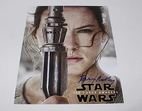 Star Wars: The Force Awakens: Daisy Ridley Hand Signed Autographed 11×14 Glossy Movie Poster Photo Loa