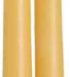 Big Dipper Wax Works Beeswax Taper Candles, Pair of Hand-Dipped 100% Pure Beeswax, Unscented with Natural Honey Aroma, 12″ x 7/8″ Standard Size, Long 12-Hour Burn, Eco-Friendly Handmade Candles