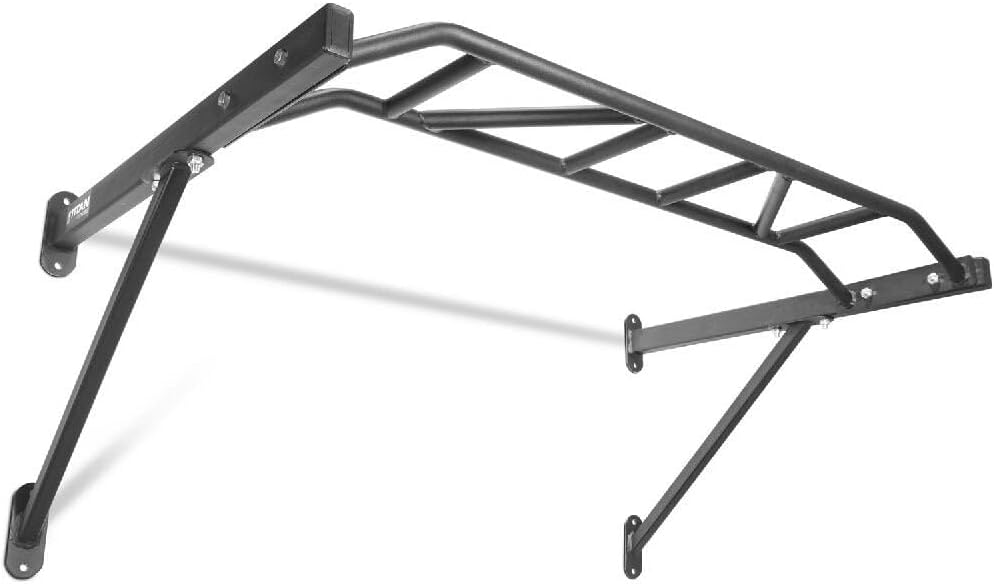 Titan Fitness HD Multi-Grip Wall Mounted Pull-Up Bar, 48″ Wide Grip, Rated 600 LB, Strength Accessory