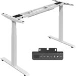 Redlife Dual Motor Standing Desk Frame, Electric Adjustable Standing for Table Top, 330 lbs Weight Capacity, Tabletop Lift Range 24”-50”, Stand up Frame, Ergonomic Standing Desk Legs for Home Office