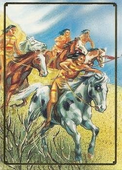The Pimas Attack trading card (Wars against the Spanish) 1995 Bon Air Native Americans #20