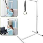 Mybow Trapeze Bar for Bed Mobility Aids, Bedside Pull Up Bar, Bed Lift for Elderly Seniors Transfer Rail, Medical Trapeze for Hospital Bed Standing Helper, Handicap Bariatric Bed Handle