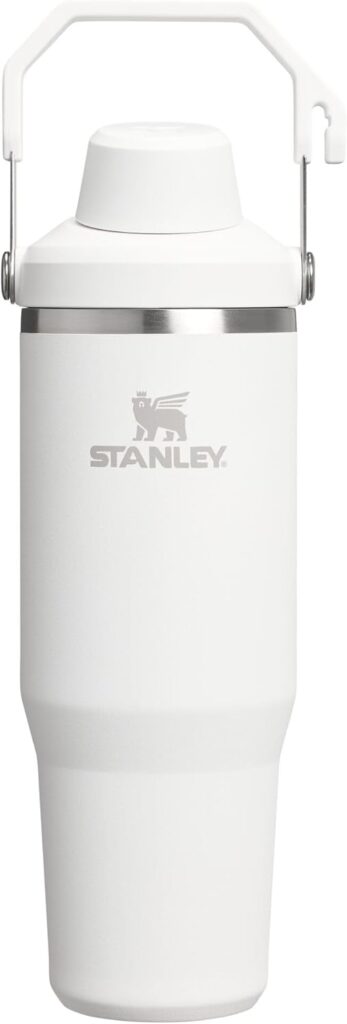 Stanley IceFlow 2.0 Fast Flow Tumbler with Handle 30 oz | Twist On Angled Spout Lid | Leakproof Water Bottle | Insulated Stainless Steel | BPA-Free | Frost