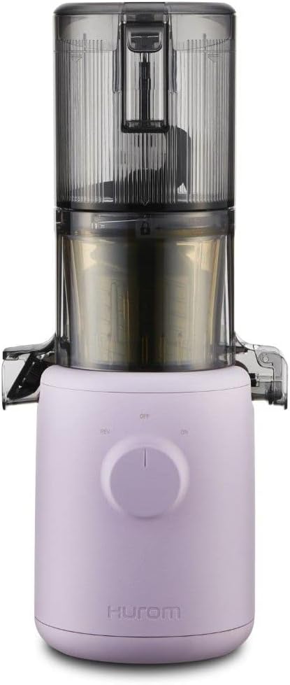 Hurom H310 Easy Clean Slow Juicer, Lavender | Compact | Quiet Motor | Hopper Fits Whole Produce | Scrub Free | Easy Assembly | Cold Press Masticating Juicer