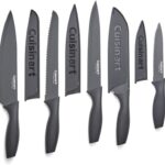 Cuisinart Knife Set, 12pc Ceramic Knife Set with 6 Blades & 6 Blade Guards, Lightweight, Stainless Steel, Durable & Dishwasher Safe, Matte Black