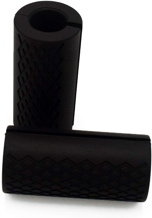 qibylift Pull Up Bar Thick Bar Adapter, Weight Grip Bar Fit for Standard Barbell – Dumbbell Handle Grips, Silicone Rubber Barbell Grips for Weight Lifting Cable Attachments & Fitness Training