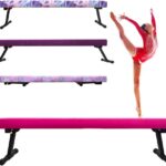 8FT Adjustable&Foldable Gymnastics Balance Beam,Home Gym Equipment,Easy Assembling and Storage,No Tool Require,for Kids Children Girls Training