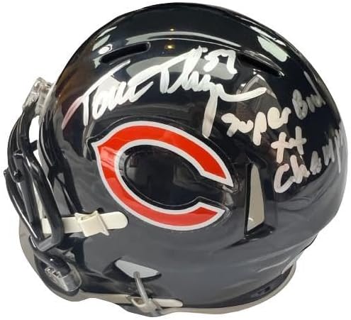 TOM THAYER signed (CHICAGO BEARS) mini football helmet BECKETT BAS AC93161 – Autographed NFL Helmets