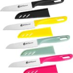 8 pieces Paring Knives (4PCS Peeling Knives and 4PCS Knife Sheath), Ultra Sharp Vegetable and Fruit Knife,German Steel Small Kitchen Knife with PP Plastic Ergonomic Handle