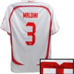 Paolo Maldini Autographed Milan Soccer Jersey, Signed with Beckett COA, Multi, Adult, Unisex, Long Sleeve, Sport Jersey, Soccer Jerseys, Shirt, Jersey