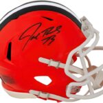 Joe Thomas Signed Browns Riddell Speed Mini Helmet