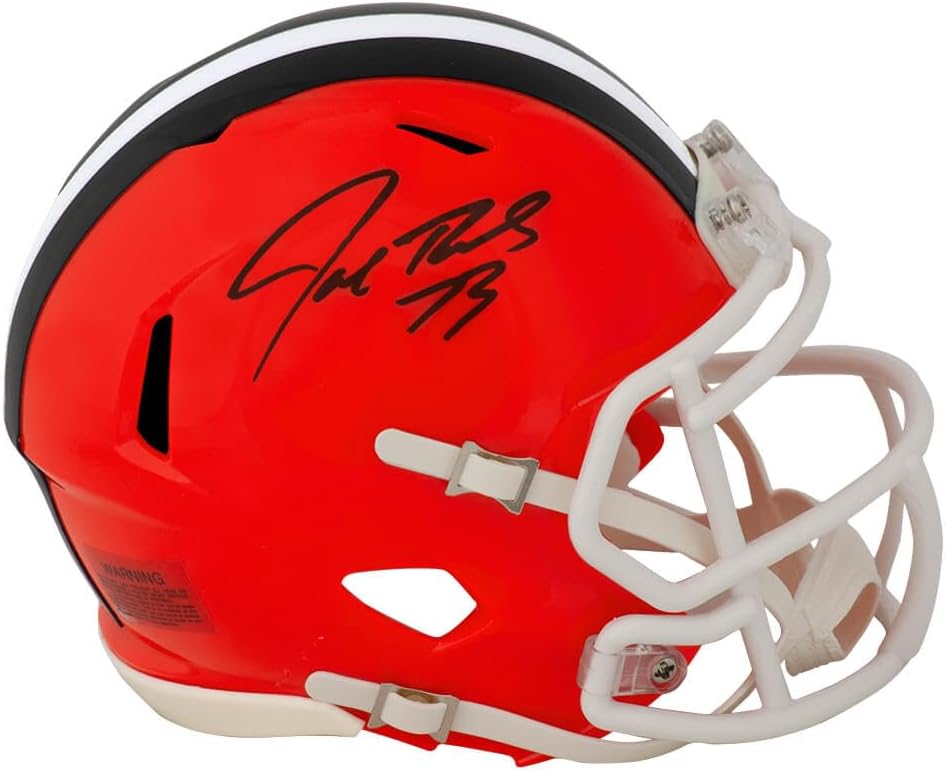 Joe Thomas Signed Browns Riddell Speed Mini Helmet