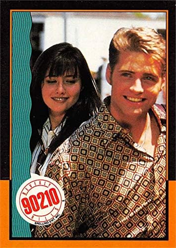 Shannen Doherty & Jason Priestley trading card (Beverly Hills 90210) 1991 Topps #60