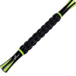 Sportneer Muscle Roller Stick – Massage Stick for Athletes – Reducing Soreness and Muscle Strain, Soothing Legs Cramps – Physical Therapy & Body Recovery – Black Green