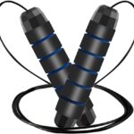 Jump Rope, Adjustable Jump Ropes for Fitness for Women Men and Kids Tangle-Free Rapid Speed Jumping Rope Cable with Ball Bearings Exercise&Slim Body at Home School Gym