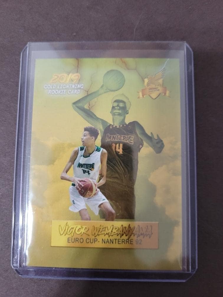 Victor Wembanyama Rookie Card Gold Limited Edition Euro Cup Nanterre 2019