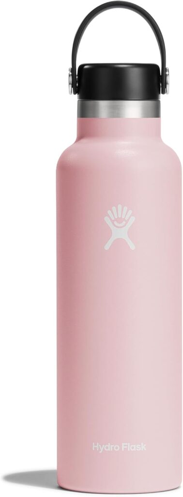 Hydro Flask Water Bottle – Insulated Stainless Steel – Non Spill, Leakproof in 21 Oz Trillium Pink