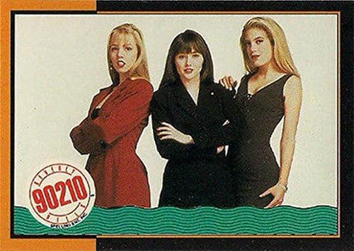 Shannen Doherty, Jennie Garth & Tori Spelling trading card (Beverly Hills 90210) 1991 Topps #21