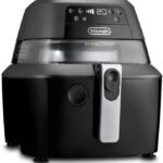 De’Longhi Rapid Crisp Air Fryer, 5-Quart, 1700-Watt XL Cooker, Fries, Crisps, Roasts, Bakes, 5 Preset Functions, Pizza Setting, Up to 20% Faster Cooking, Easy Clean Nonstick, 360° Viewing, Black