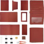 ANATTASOUL DIY Wallet Kits for Men Trendy Credit Card Wallet Kit Set DIY Men’s Classic Craft Tools Billfold Kit Handmade Wallet Gifts for Dad Friends Boyfriends Uncles Family