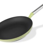 KOKHUB Upgraded 11 Inch Cast Iron Skillet, Titanium Enameled Nonstick Frying Pan, PFOA/PFAS-Free Cooking Pan, Dishwasher & Oven Safe Kitchen Cookware, Compatible with All Cooktops, Sage Green