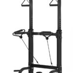 Power Tower Pull Up Dip Stander, Height Adjustable Multi-functional Home Strength Training Gym Equipment, Easy to Install, Durable Home Gym Equipment