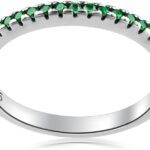 Creative & Vintage Emerald Ring For Her : Timeless Elegance with Artisan Craftsmanship Size US 6 | Hypoallergenic Rings for Her Intriguing Style and Authentic Elegance