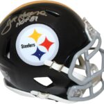 Joe Greene Signed Pittsburgh Steelers 1963-73 Speed Mini Helmet Beckett