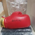 Muhammad Ali autographed Boxing Glove (Boxer 1992 nicer signature) with display cube – Sports Memorabilia