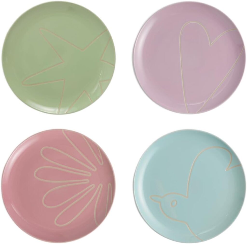 Tilly Ramsay Salad Plate 21cm 8.3in Mixed Set of 4
