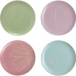 Tilly Ramsay Salad Plate 21cm 8.3in Mixed Set of 4