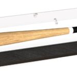 Acrylic Baseball Bat Display Case, 39″ Clear UV-Protected Dust-Proof Showcase, 3mm Thick, 360° Visibility for Home, Office, Sports Collectors & Gift Display(Black)