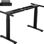 TOPSKY Dual Motor 3 Stage Electric Adjustable Standing Desk Frame for up to 80”x31.5” Table Tops Heavy Duty 300lb Load Capacity for Home Office (Black Frame Only)
