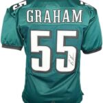 Brandon Graham Signed Green Football Jersey JSA