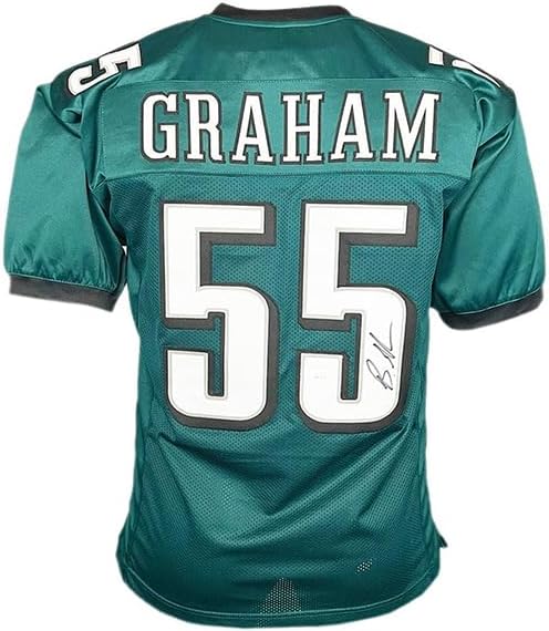 Brandon Graham Signed Green Football Jersey JSA