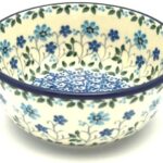 Polish Pottery Bowl – Ice Cream/Dessert – Georgia Blue