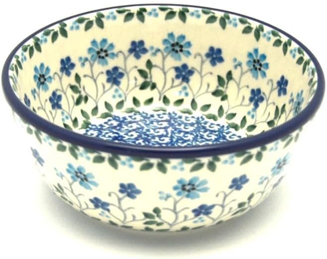 Polish Pottery Bowl – Ice Cream/Dessert – Georgia Blue