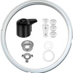Replacement Parts Set for Instant Pot Duo 5, 6 Quart Qt IP-DUO50 IP-DUO60, Include Steam Release Handle Sealing Ring Steam Release Valve and Float Valve Seal Anti-Block Shield (Set of 10)