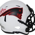 Ty Law Autographed/Signed New England Patriots Lunar Mini Helmet BAS